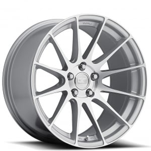 19" Staggered MRR Wheels GF6 Silver with Machined Face Rims 