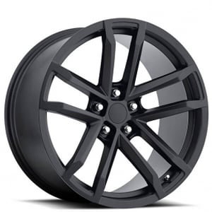 20" Staggered Chevy Camaro ZL1 Wheels FR 41 Satin Black OEM Replica Rims