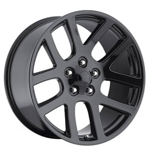 22" Dodge Ram SRT10 Wheels FR 60 Gloss Black OEM Replica Rims