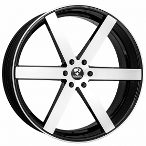26" Ravetti Wheels M3 Black with Machined Face Rims