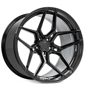 20/21" Staggered Rohana Wheels RFX11 Gloss Black Corvette Flow Formed Rims
