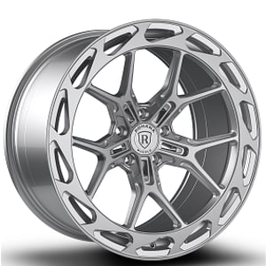 20" Staggered Rohana Wheels RFX19 Machined Silver Flow Formed Rims