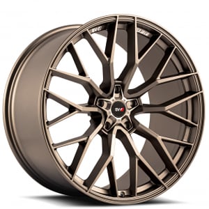 20" Staggered Savini Wheels SV-F2 Matte Bronze Flow Formed Rims