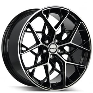20" Shift Wheels Piston Gloss Black Machined Rims