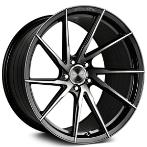 19" Stance Wheels SF01 Gloss Black Tinted Face True Directional Flow Formed Rims