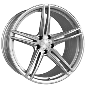 19" Staggered Stance Wheels SF08 Brushed Silver Flow Formed Rims