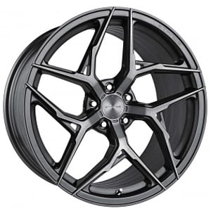 20" Staggered Stance Wheels SF13 Brushed Dual Gunmetal Flow Formed Rims