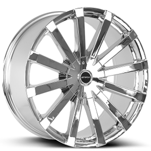 26" Strada Wheels Gabbia Chrome Rims 