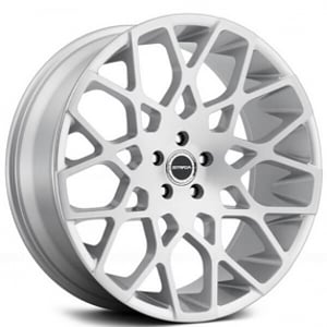 24" Strada Wheels Buca Silver Brushed Rims 
