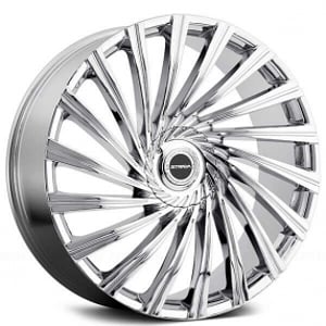 28" Strada Wheels Tornado Chrome Rims 