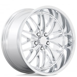 22" U.S. Mags Wheels Santa Cruz U140 Chrome Rims