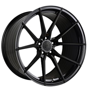 20" Vertini Wheels RFS1.2 Gloss Black Flow Formed Rims 