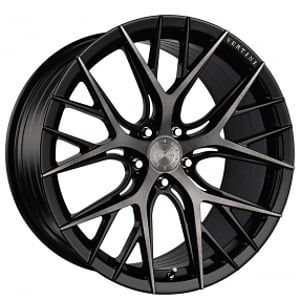 20" Vertini Wheels RFS2.1 Brushed Dual Black Flow Formed Rims