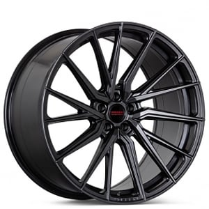 21" Staggered Vossen Wheels HF-4T Custom Anthracite True Directional Rims