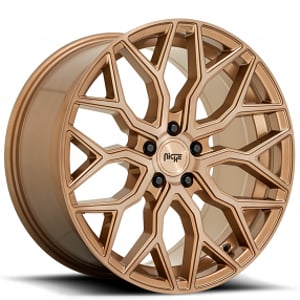 20" Niche Wheels M263 Mazzanti Platinum Bronze with Brushed Bronze Tint Rims