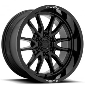 22" Fuel Wheels D760 Clash 6 Gloss Black Off-Road Rims
