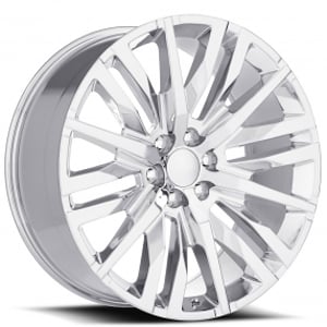 24" GM Split-6 Spoke Wheels FR 97 Chrome OEM Replica Rims