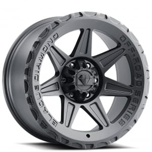 20" Blaque Diamond Wheels BD-O102 Texture Black Off-Road Rims