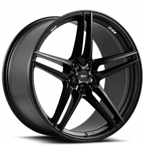21" Staggered Savini Wheels SV-F3 Matte Black Flow Formed Rims