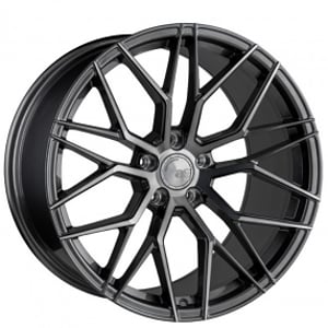 22" Staggered Avant Garde Wheels M520R Dark Graphite Metallic Rims 