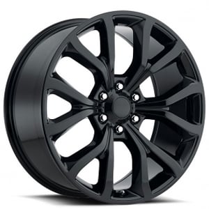 22" Ford Expedition Wheels FR 52 Gloss Black OEM Replica Rims