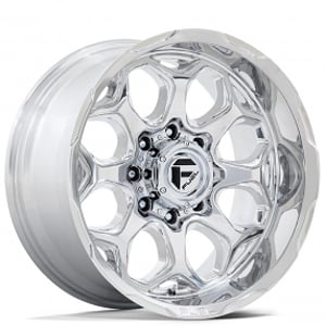 20" Fuel Wheels FC862HX Scepter Polished Milled Off-Road Rims