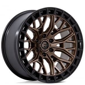 20" Fuel Wheels FC869ZB Sigma Matte Bronze with Matte Black Lip Off-Road Rims