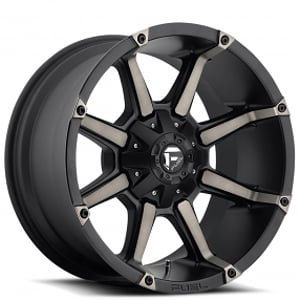 20" Fuel Wheels D556 Coupler Black Machined with Dark Tint Off-Road Rims 