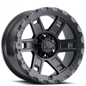 20" Blaque Diamond Wheels BD-O801 Texture Black Off-Road Rims