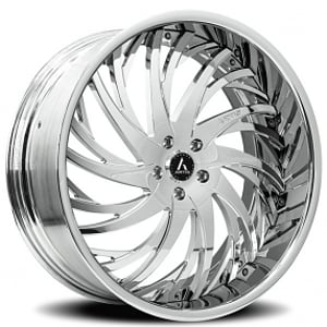 20" Staggered Artis Forged Wheels Decatur Chrome Rims