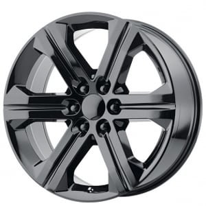 22" OE Creations Wheels PR191 Gloss Black Rims 