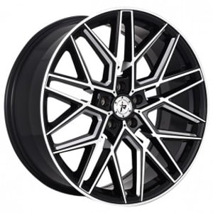 18" Impact Racing Wheels 602 Gloss Black with Machined Face-Milled Window Rims