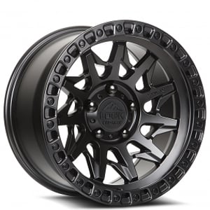 20" Lock Off-Road Wheels Lunatic Matte Black with Matte Black Ring Rims