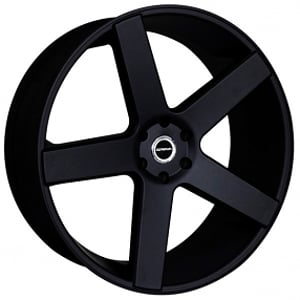 24" Strada Wheels Perfetto Black Rims 