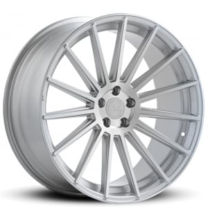 21" Road Force Wheels RF15 Silver Machined Rims 