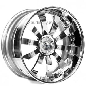 20" Staggered AC Forged Wheels AC310 Chrome Three Piece Rims 