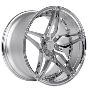 20" Staggered AC Wheels AC01 Chrome Extreme Concave Rims 