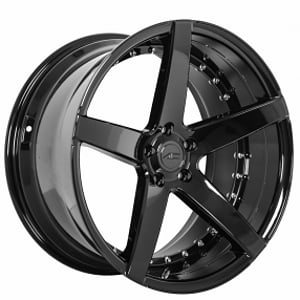 20" Staggered AC Wheels AC02 Gloss Black Extreme Concave Rims 