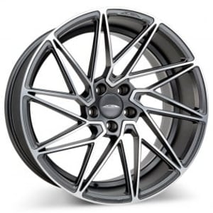 20" Ace Alloy D716 Driven Matte Mica Grey with Machined Face True Directional Wheels (Blank)