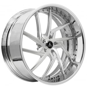 20" Staggered Artis Forged Wheels Fairfax Brushed Rims