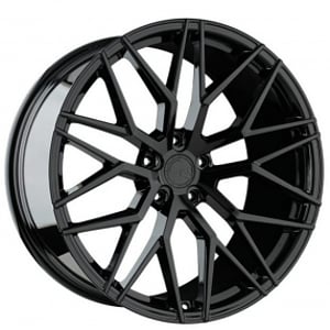 20" Staggered Avant Garde Wheels M520R Gloss Black Rims
