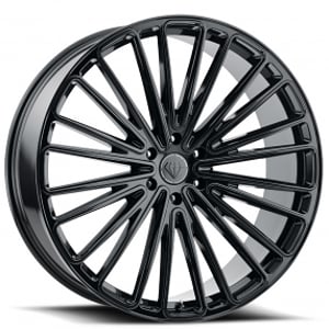 26" Blaque Diamond Wheels BD-716 Gloss Black Rims