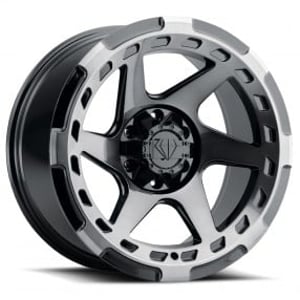 18" Blaque Diamond Wheels BD-O728 Gloss Black with Tinted Face Off-Road Rims
