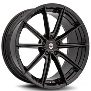20" Curva Wheels C46 Black Rims 