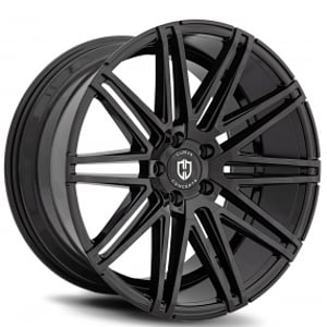 22" Curva Wheels C48 Gloss Black Rims