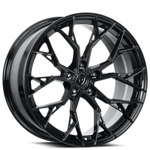 19" Staggered Dolce Performance Wheels Aria Gloss Black Rims