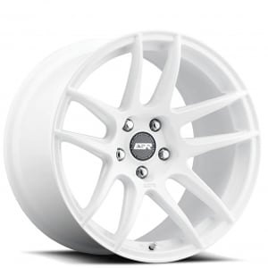 18" Staggered ESR Wheels CS8 Gloss White JDM Style Rims