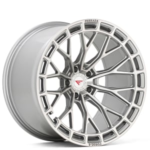 20" Staggered Ferrada Wheels F8-FR12 Machined Silver Flow Formed Rims 