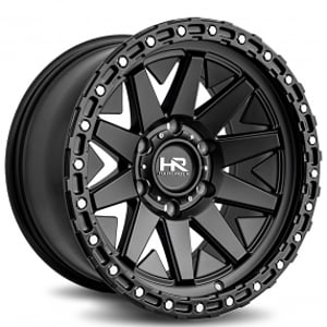 17" Hardrock Wheels H106 Matte Black Off-Road Rims