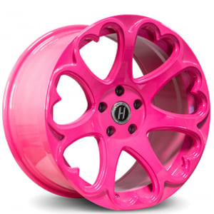 19" Heritage Wheels Kokoro MonoC Sakura Pink Rims 
